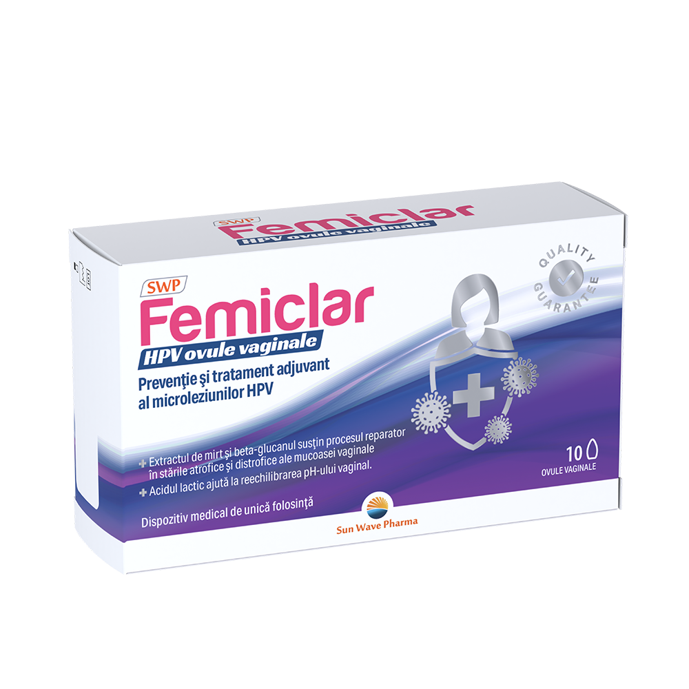 Femiclar HPV ovule vaginale, 10 ovule, Sun Wave Pharma