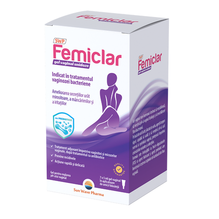 Femiclar Gel Vaginal Unidoze, 7x5 ml, Sun Wave Pharma 712459