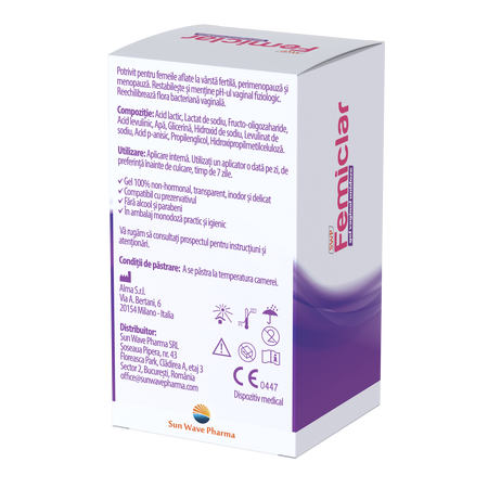 Femiclar Gel Vaginal Unidoze, 7x5 ml, Sun Wave Pharma 712458
