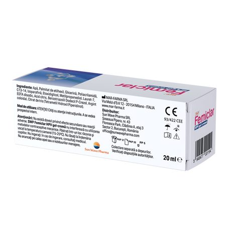 Femiclar HPV Gel Crema, 20 ml, Sun Wave Pharma 712462