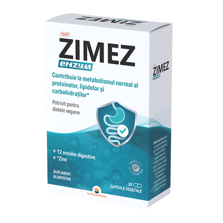 Zimez Enzym, 30 capsule, Sun Wave Pharma 712466