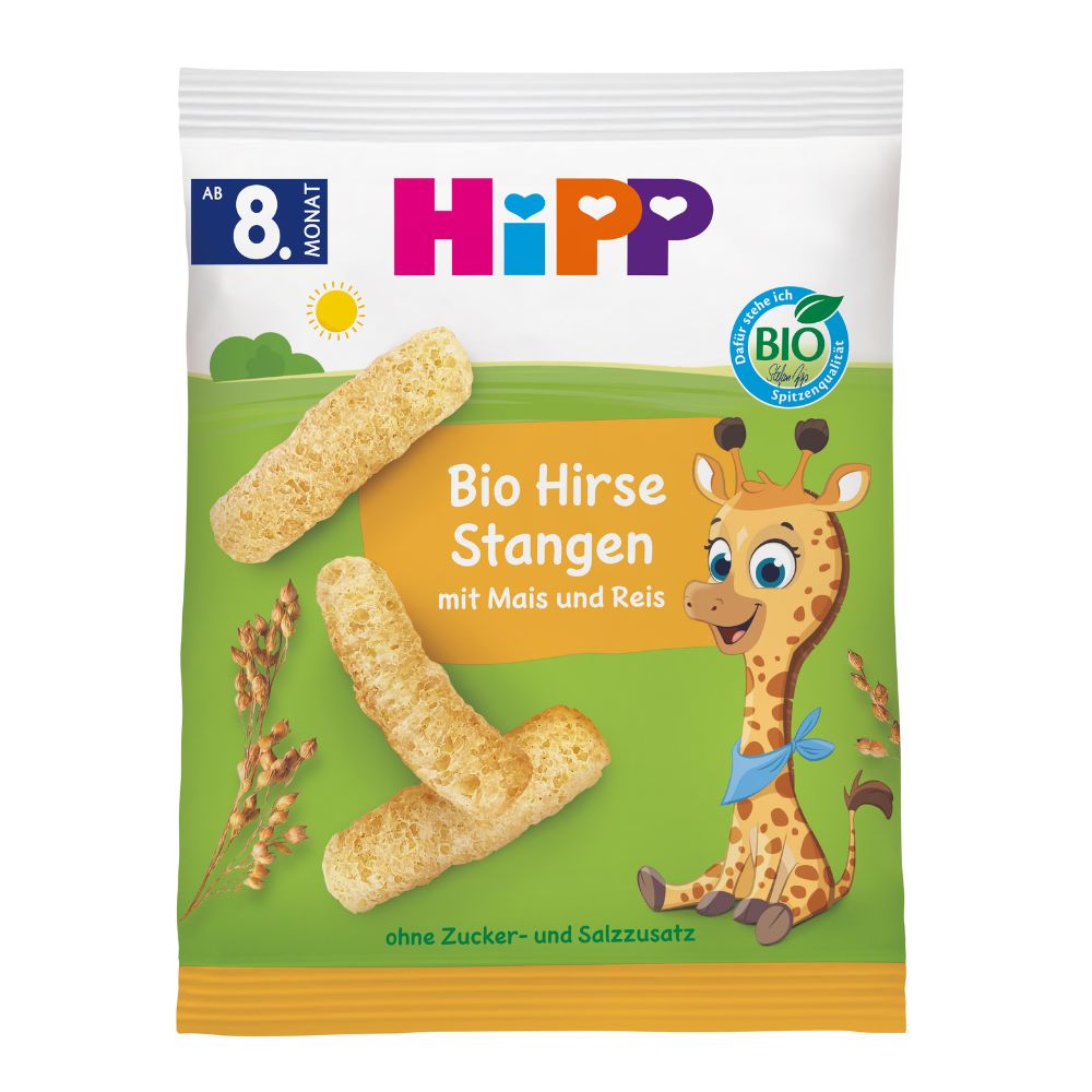 Pufuleti Bio din mei cu porumb si orez, 30 g, Hipp
