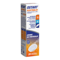 Ostart Electroliti, Portocala, 20 comprimate efervescente, Fiterman Pharma
