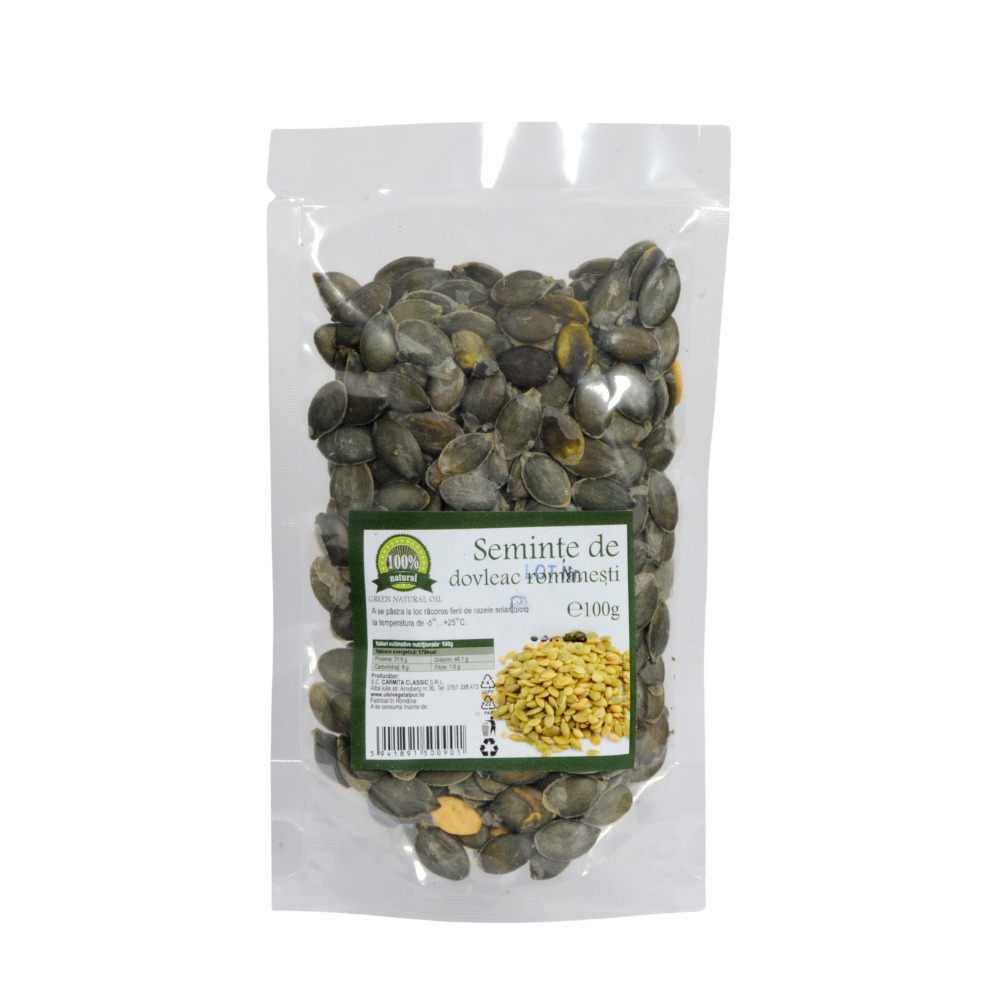 Seminte de dovleac, 100 g, Green Natural Oil