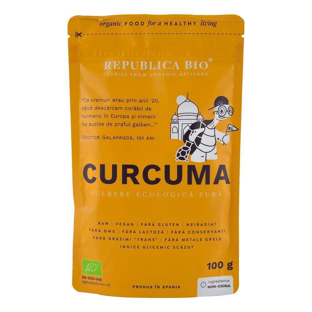 Pulbere ecologica Curcuma, 100 g, Republica Bio