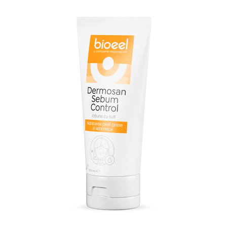 Lotiune cu sulf Dermosan Sebum Control, 100 ml, Bioeel 712635