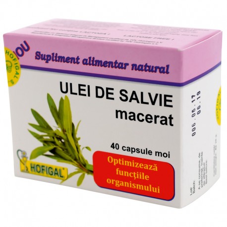 Ulei de Salvie macerat, 40 capsule  moi, Hofigal