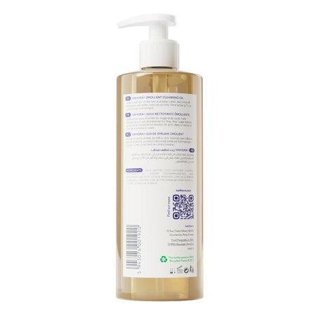Ulei de spalare emolient pentru piele uscata si foarte uscata Ivahidra+, 400 ml, Ivatherm 713029