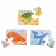 Set 3 Puzzle din lemn, Lumea Acvatica, Big Jigs 459552