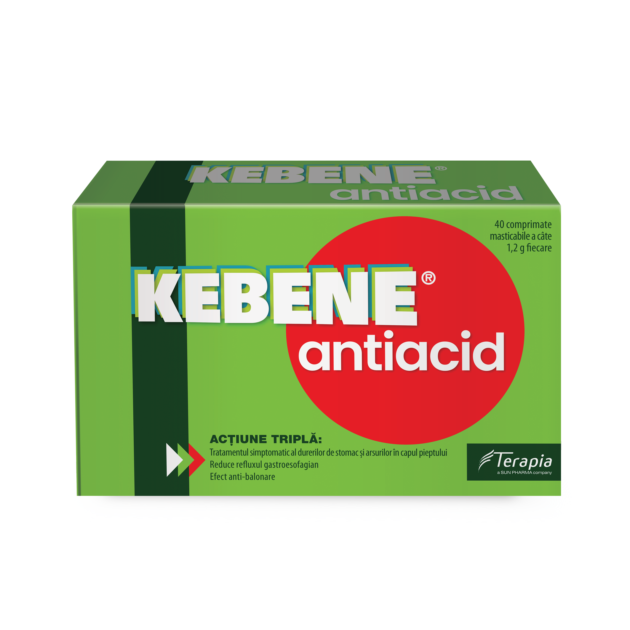 Kebene Antiacid, 40 comprimate masticabile, Terapia