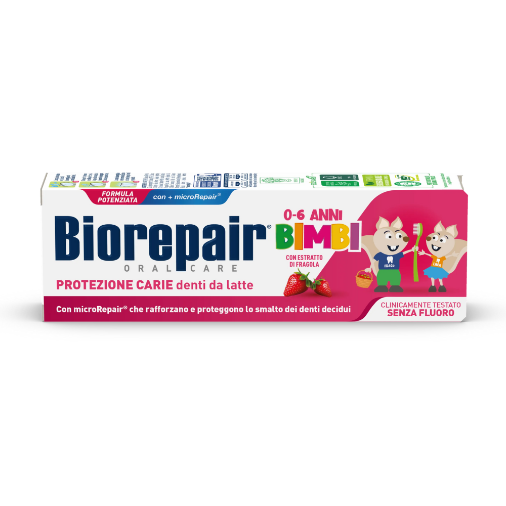 Pasta de dinti Biorepair Kids, 0 - 6 ani, 50 ml, Biorepair