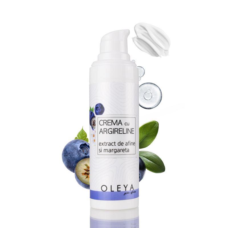 Crema antirid cu argireline si afine, 30 ml, Oleya
