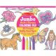 Caiet cu desene pentru colorat, Roz, Melissa & Dooug 713188