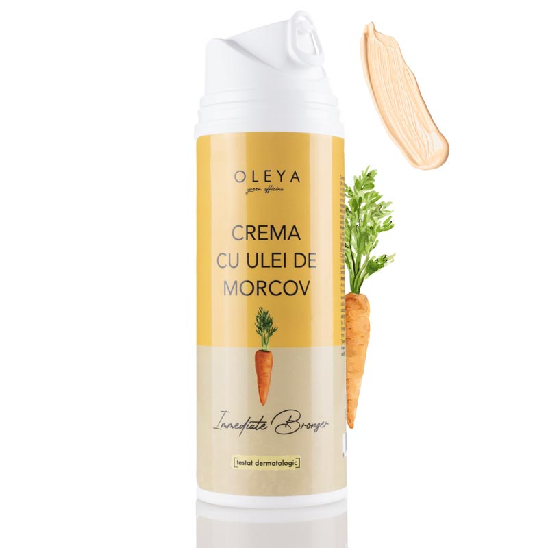 Crema pentru bronz cu Ulei de Morcov, 130 g, Oleya