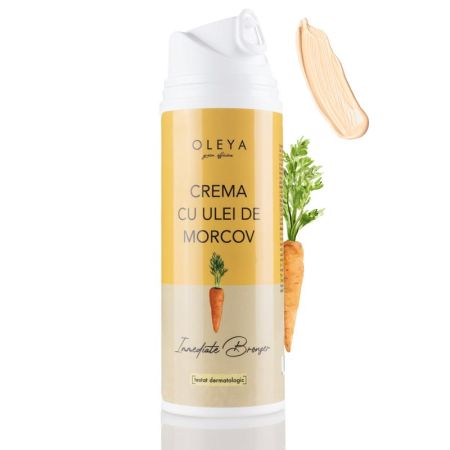Crema pentru bronz cu Ulei de Morcov, 130 g, Oleya