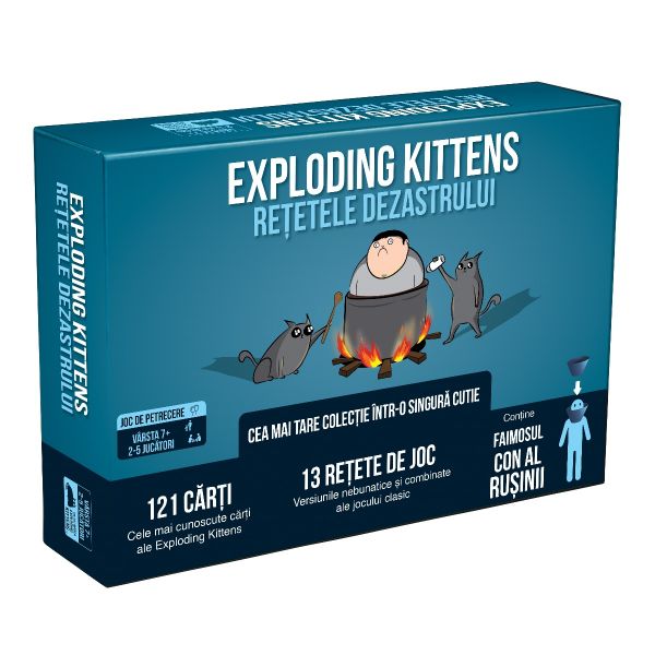 Joc de societate Retetele Dezastrului, 7 ani+, Exploding Kittens