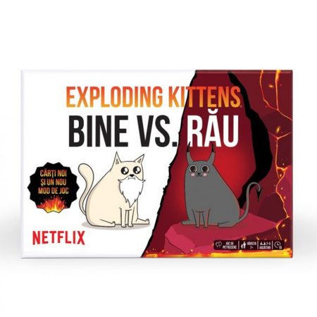 Joc de societate, 7 ani+, Bine vs Rau, Exploding Kittens 713218