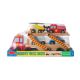 Camion transportator cu  4 vehicule de urgenta, 3 ani+, Melissa & Doug 713234