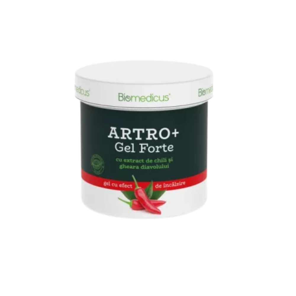Atroplus gel forte cu chilli si gheara diavolului, 250 ml, Biomedicus