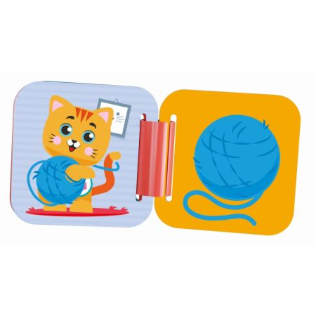 Set de joaca cu animalute, 6 cuburi moi si carticica Soft Clemmy, 6 luni+, Clementoni 713311