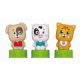 Set de joaca cu animalute, 6 cuburi moi si carticica Soft Clemmy, 6 luni+, Clementoni 713313