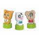 Set de joaca cu animalute, 6 cuburi moi si carticica Soft Clemmy, 6 luni+, Clementoni 713312