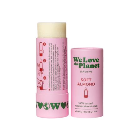 Deodorant natural stick Sensitive, Soft Almond, 40 g, We Love The Planet