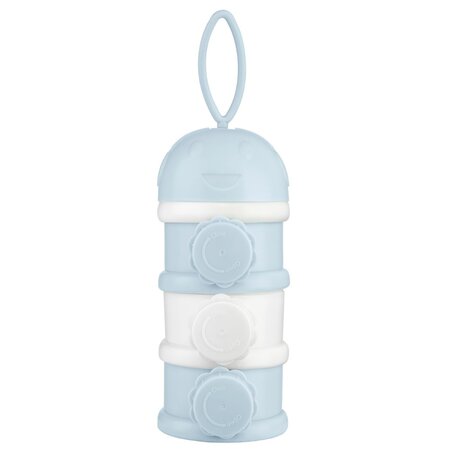 Dozator pentru lapte praf cu 3 compartimente, Blue, Kikka Boo 713537
