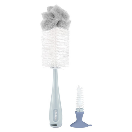 Set perie curatare biberoane 2 in 1, Blue, Kikka Boo 713394
