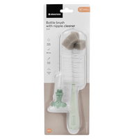 Set perie curatare biberoane 2 in 1, Mint, Kikka Boo