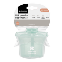 Recipient compartimentat pentru lapte praf sau gustari, 240 ml, Mint, 0 luni+, Kikka Boo