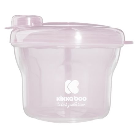 Recipient compartimentat pentru lapte praf sau gustari, 240 ml, Light Pink, Kikka Boo 713404