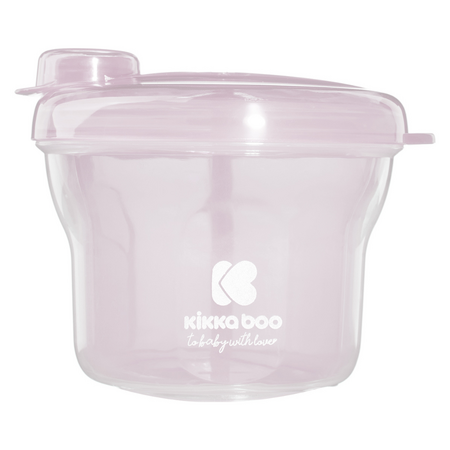 Recipient compartimentat pentru lapte praf sau gustari, 240 ml, Light Pink, Kikka Boo 713404
