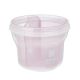 Recipient compartimentat pentru lapte praf sau gustari, 240 ml, Light Pink, Kikka Boo 713405