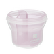 Recipient compartimentat pentru lapte praf sau gustari, 240 ml, Light Pink, Kikka Boo 713405