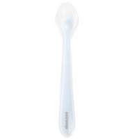 Lingurita din silicon pentru bebelusi, Blue, 4 luni+, 1 bucata, Kikka Boo
