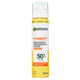 Spray cu aplicare peste machiaj cu efect de iluminare SPF 50+ Vitamin C, 75 ml, Garnier 713414