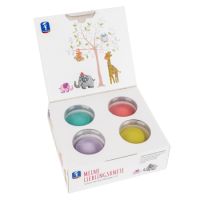 Set de modelaj cu plastilina Premium, Pastel, 2 ani+, 4x150 g, Feuchtmann