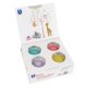 Set de modelaj cu plastilina Premium, 2 ani+, Pastel, 4x150 g, Feuchtmann 713738