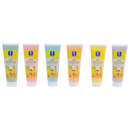 Set 6 tuburi vopsea pictura cu degetele, Pastel, 2 ani+, Feuchtmann 713751
