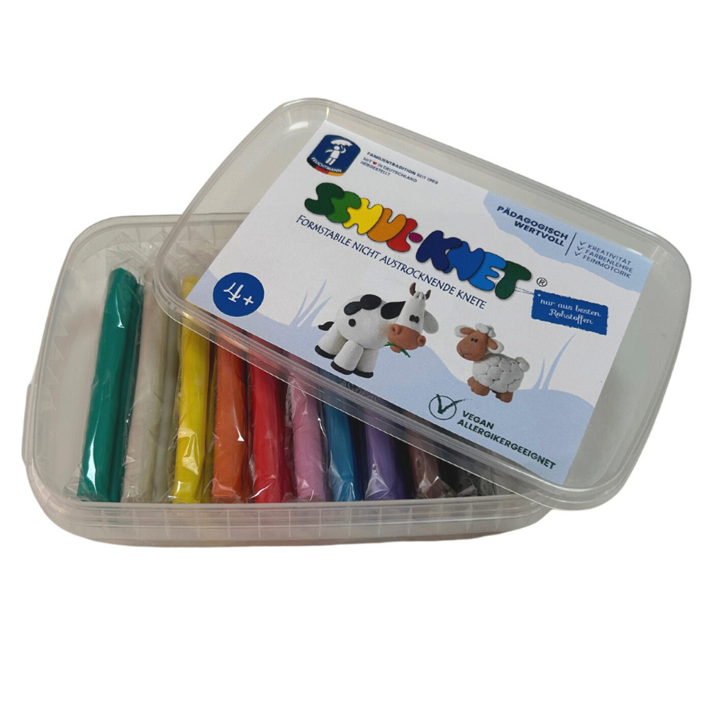 Set batoane de plastilina, 4 ani+, 10 culori, Feuchtmann