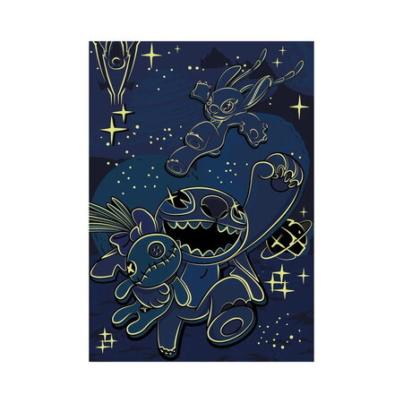 Puzzle Neon XL Stitch, 5 ani+, 100 piese, Dino 713782