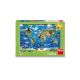 Puzzle XL Harta animalelor, 5 ani+, 100 piese, Dino 713785