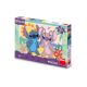 Puzzle XL Stitch si Angel la plaja, 5 ani+, 100 piese, Dino 713789