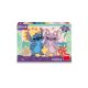 Puzzle XL Stitch si Angel la plaja, 5 ani+, 100 piese, Dino 713788