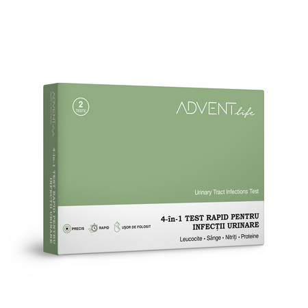 Test rapid infectii urinare 4in1, 2 bucati, Advent