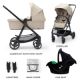 Carucior 3 in 1 Newly, Bej, Kinderkraft 713879