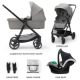 Carucior 3 in 1 Newly, Light Grey, Kinderkraft 713890