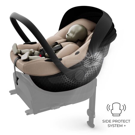 Scoica auto I-Lite cu baza Endura Safe Fx, Beige, Kinderkraft 713898