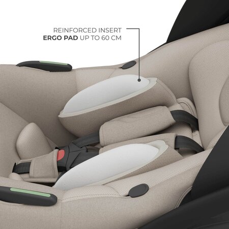 Scoica auto I-Lite cu baza Endura Safe Fx, Beige, Kinderkraft 713900